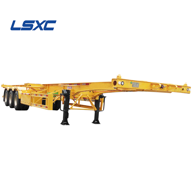 Quality price Good 3 axles 40 ft container chassis skeleton semi-trailer skeleton semi-truck trailer African countries