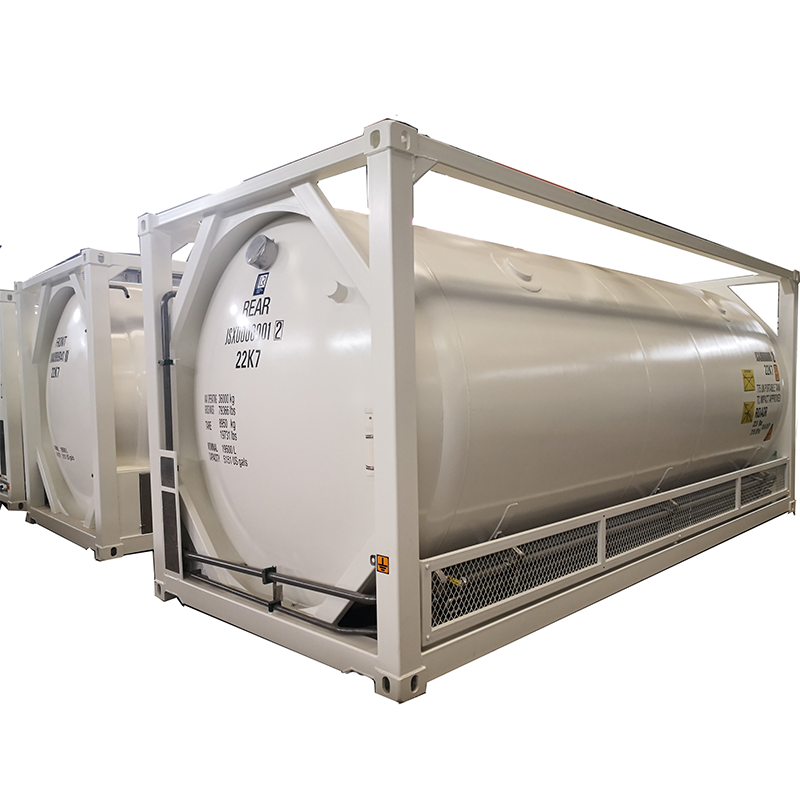 Factory Price 20ft 40ft T75 Cryogenic Storage ISO Storage Tank Container For LNG/Lar/Lin/Lox/N2o/Hydrogen/Methane/Ethylene