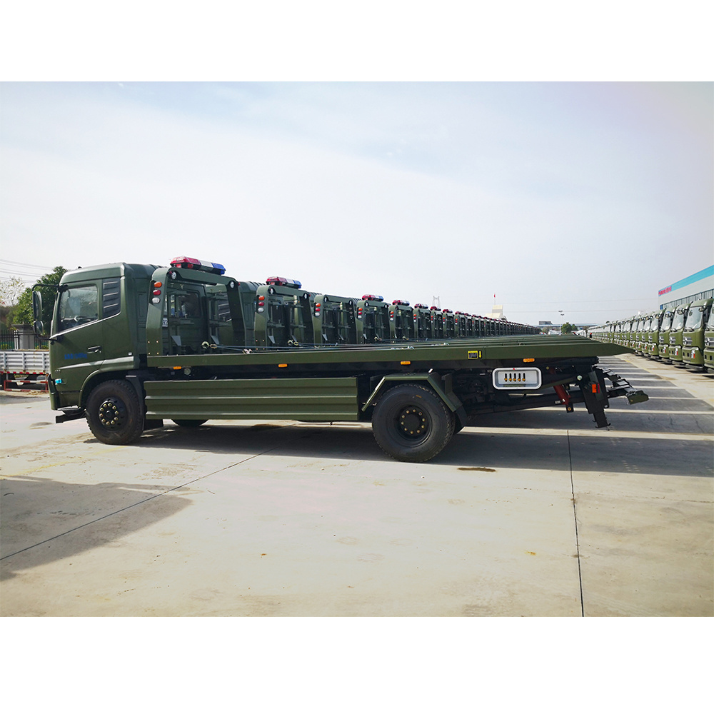 Factory Direct Selling Dongfeng 4x2 Wrecker Truck road rescue Truck Tilt Slide Tray One-to-two