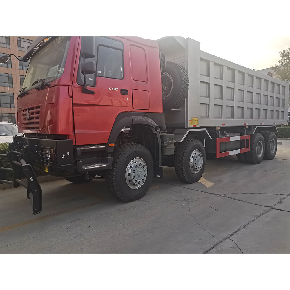 New type howo tipper truck 400HP Sinotruk 8*4 50 tons dumper truck