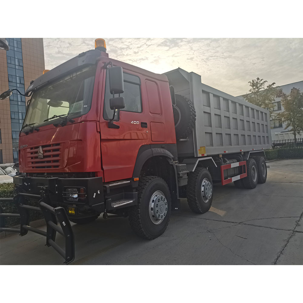 New type howo tipper truck 400HP Sinotruk 8*4 50 tons dumper truck