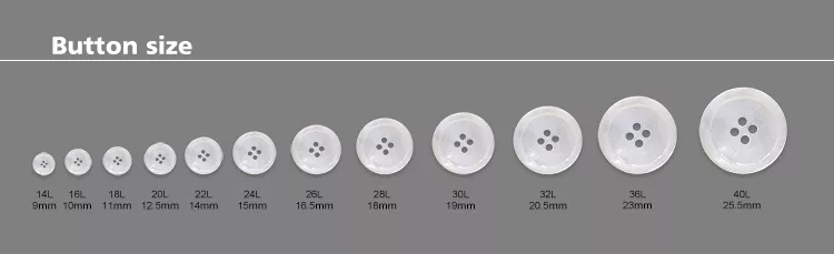 custom wholesale supply Two-hole round buttons for shirt natural abalone shell button