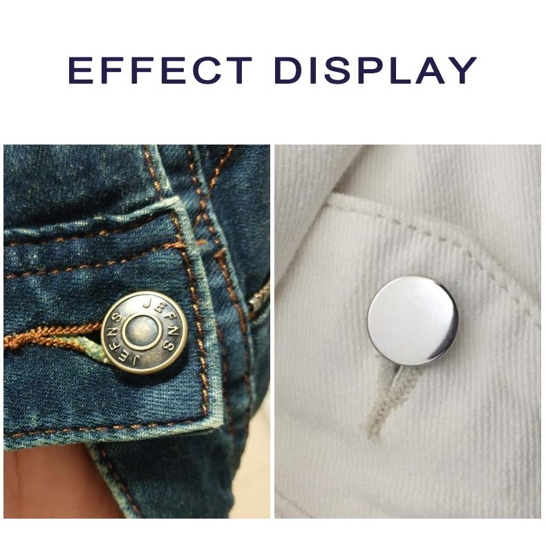 New style High quality luxury Classic antique vintage 17mm accessories garment rivets custom logo denim metal tack jean button