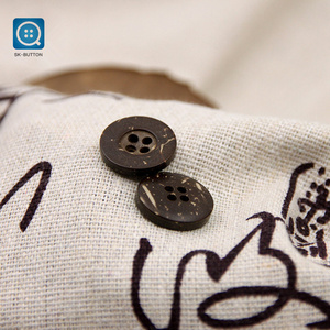 Soukou China coat button fancy 4 Holes coconut shell buttons  for man and woman Garment chinese sewing coconut button