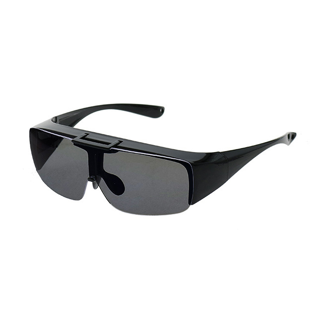 Made In Taiwan Polarized Rove PC Flip Top Fit Over Sunglasses Rectangle Eyewear For Driving