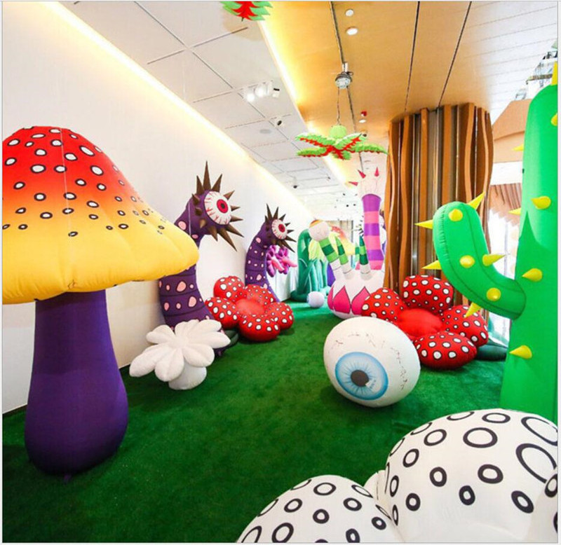 Customized giant inflatable mushroom inflatable plant blow up mushroom