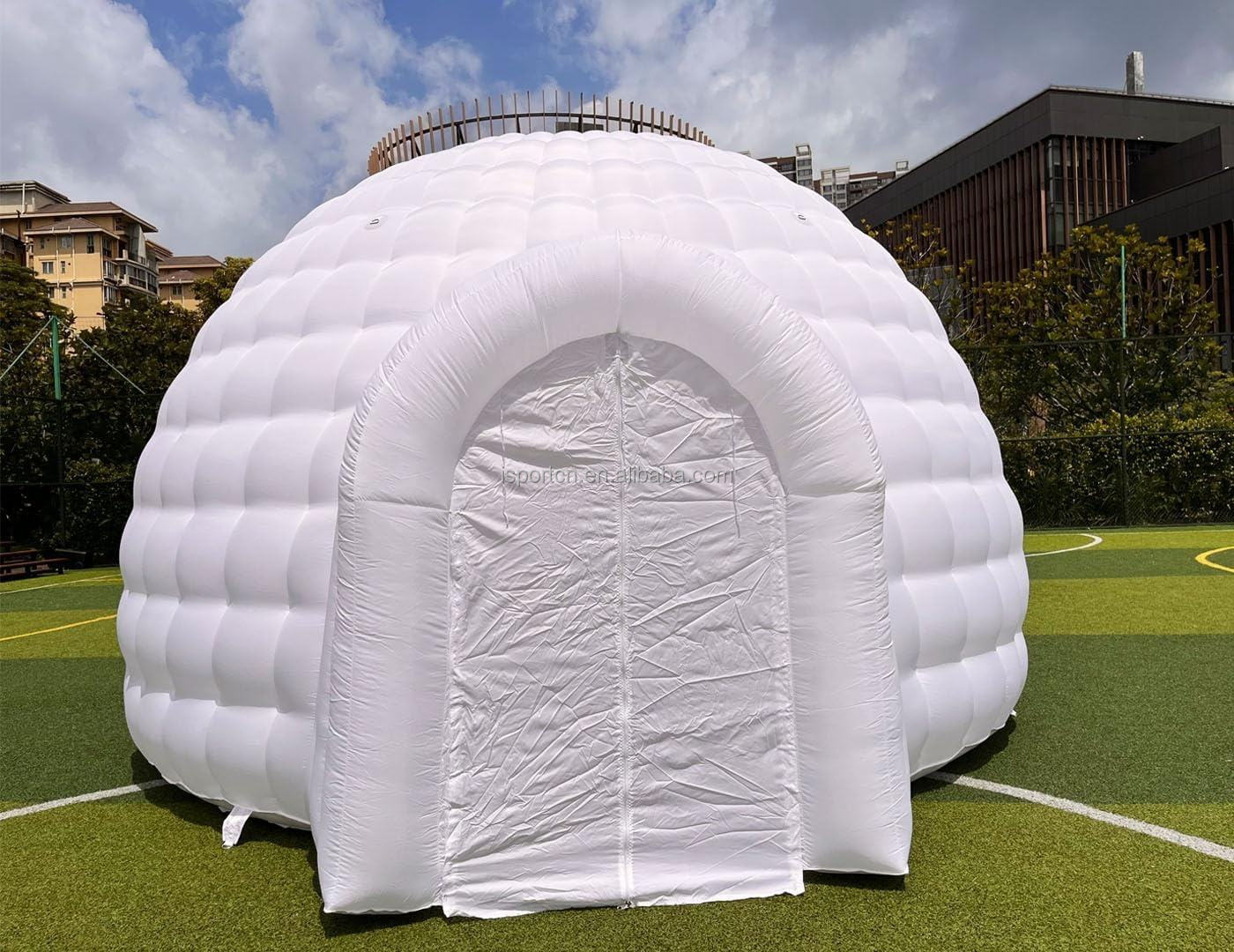 marquee igloo for outdoor event White air beam inflatable igloo dome tent wholesale nightclub inflatable advertising tent