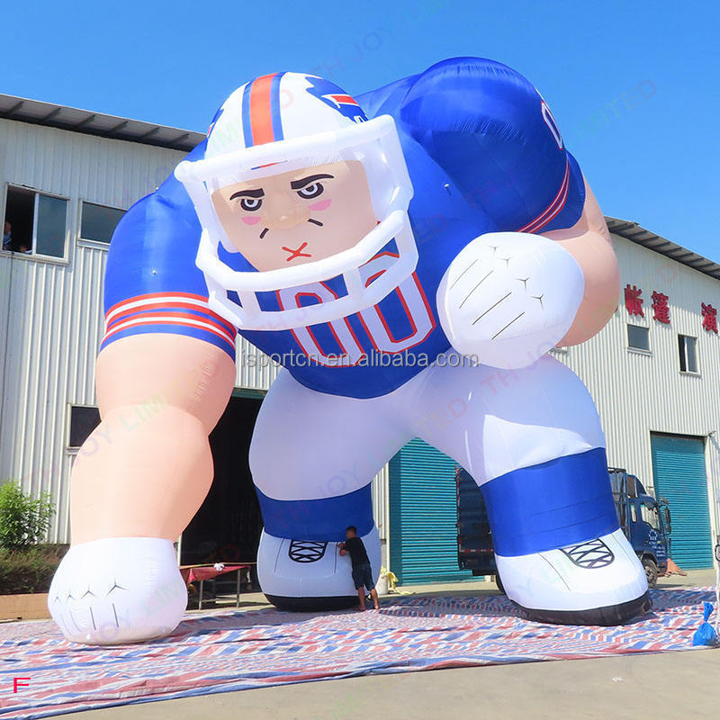 Giant advertising sportsman balloon, inflatable football/ rugby player model for advertising