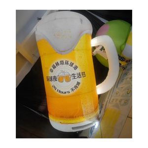 Outdoor decoration inflatable wine glass bottles giant inflatable beer mug