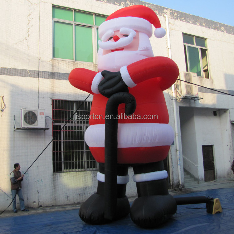 giant inflatable advertising santa claus cartoon model for outdoor Christmas decoration