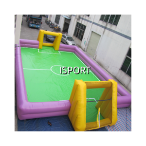 Giant Soccer Slip And Slide Arena Inflatable Soap Soccer Field Football Pitch For Training/Kids Games