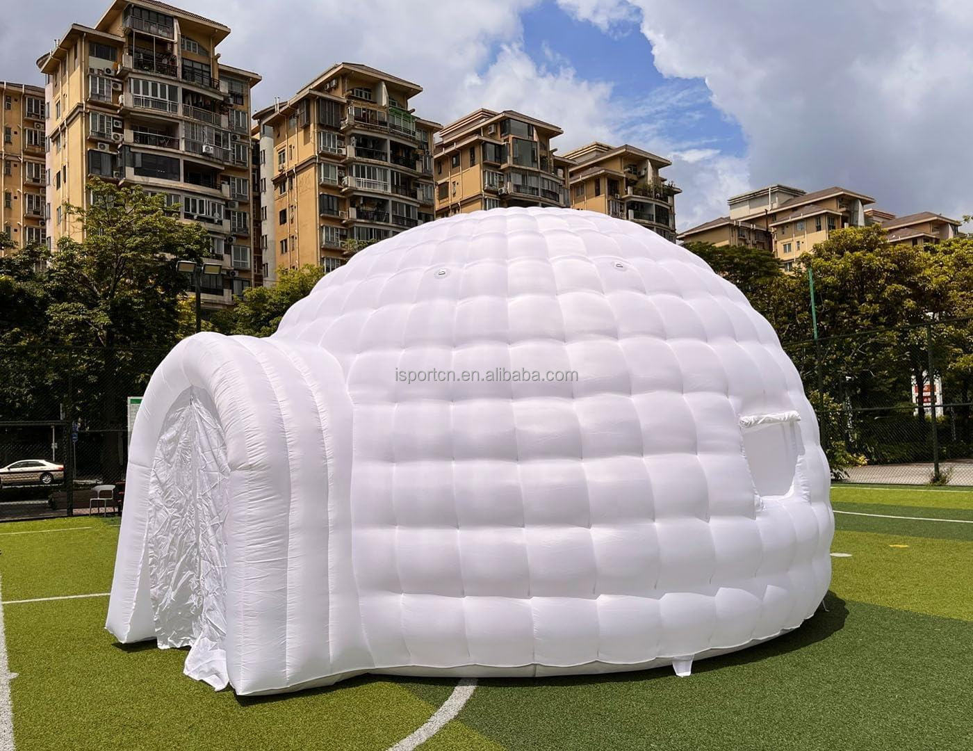 marquee igloo for outdoor event White air beam inflatable igloo dome tent wholesale nightclub inflatable advertising tent