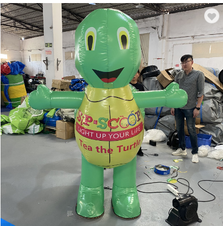 Giant Inflatable turtle Walking Mascot Costume Moving Cartoon For Advertising