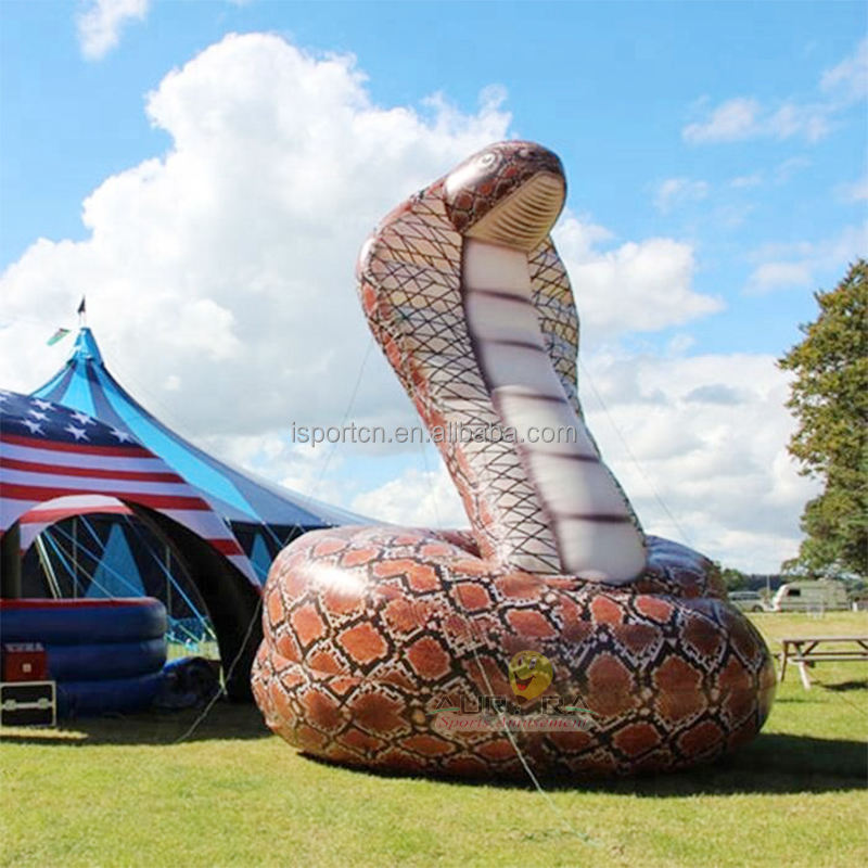 Customized Hot sale giant inflatable snake for advertising