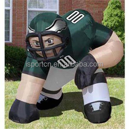 Giant advertising sportsman balloon, inflatable football/ rugby player model for advertising