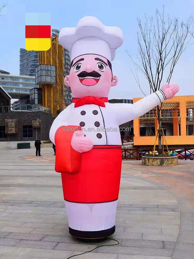 Giant Inflatable chief Advertising chef model air blow up cooker for advertising