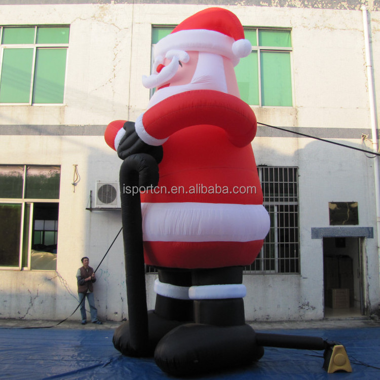 giant inflatable advertising santa claus cartoon model for outdoor Christmas decoration