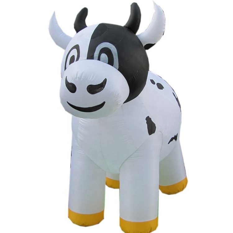 Customized inflatable cow for outdoor advertising