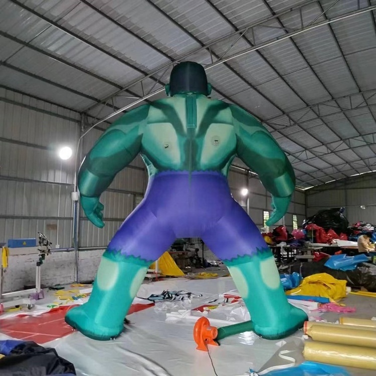 Giant green muscle man inflatable monster hulk cartoon model for advertising