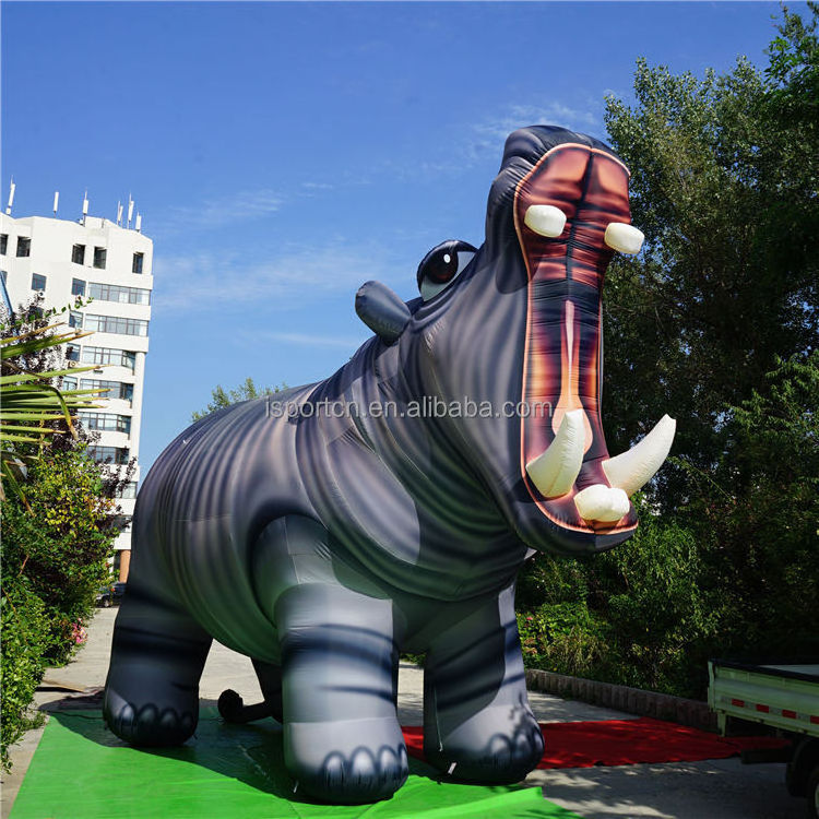 Hot sale giant inflatable hippo for advertising