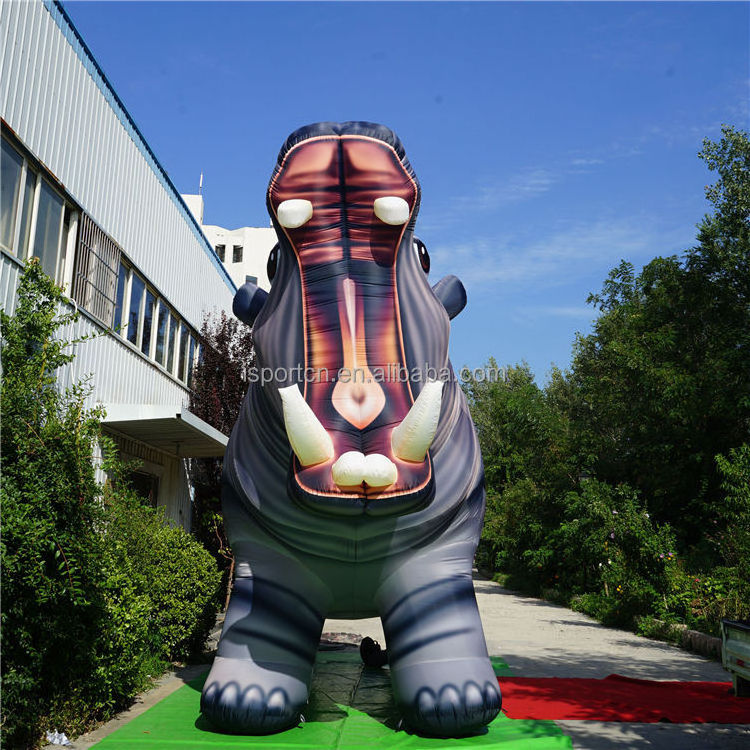 Hot sale giant inflatable hippo for advertising