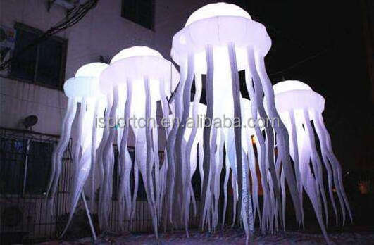 Led light inflatable jellyfish balloon,inflatable jellyfish models ,inflatable jellyfish for stage decoration party