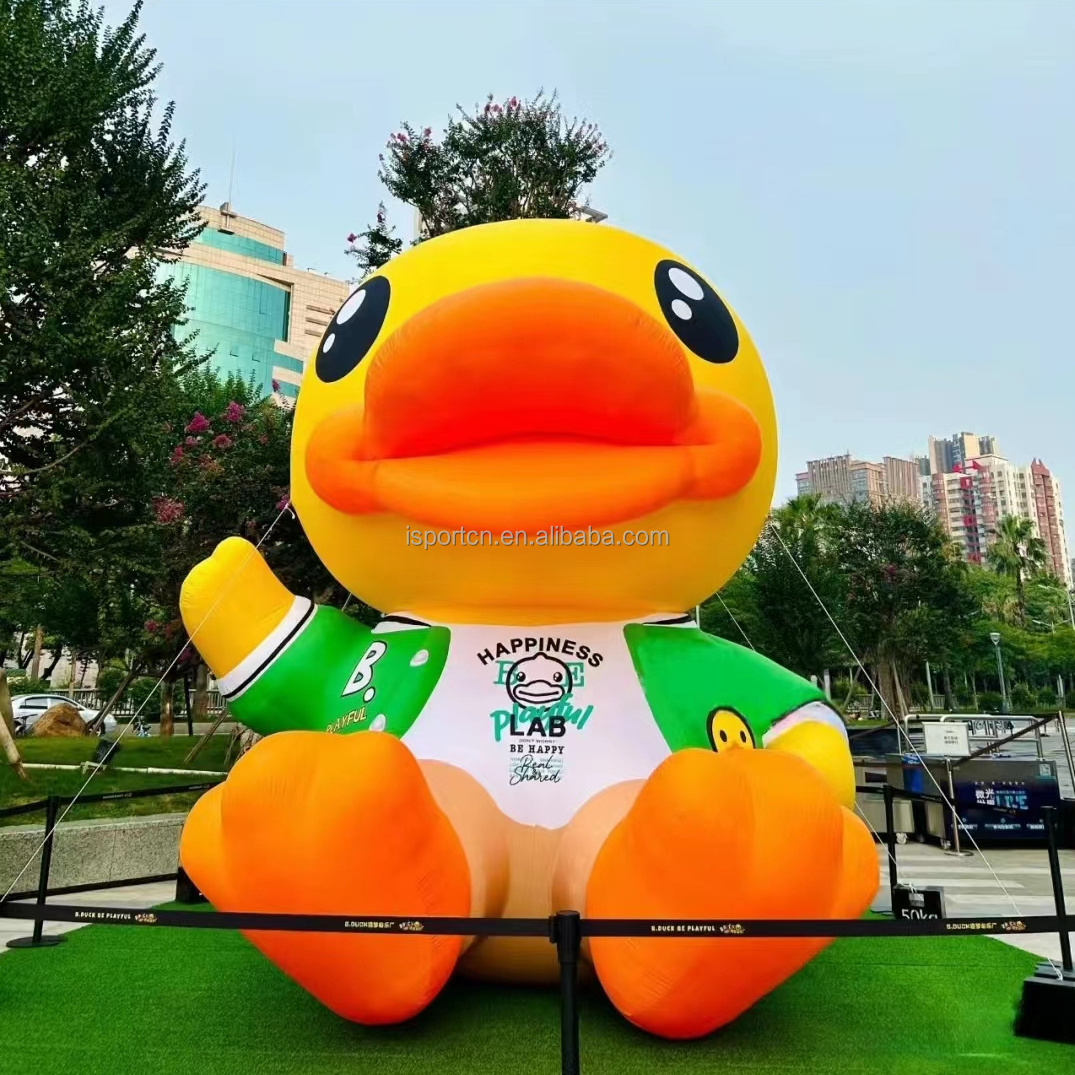 Guangzhou giant inflatable animal duck toy cartoon yellow duck model for commercial rental park amusement advertising attractive