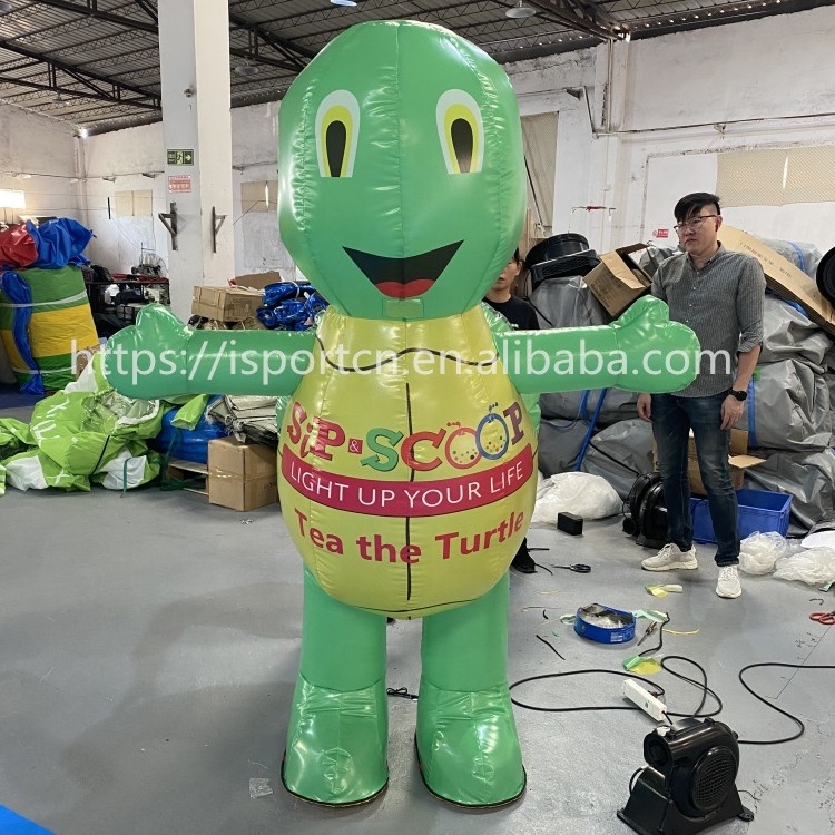 Giant Inflatable turtle Walking Mascot Costume Moving Cartoon For Advertising