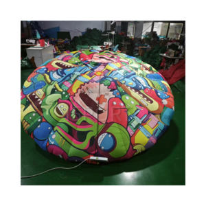 Inflatable Led Lighting Inflatable Ufo Hanging Flying Saucer Balloon Giant Spaceship For Advertising