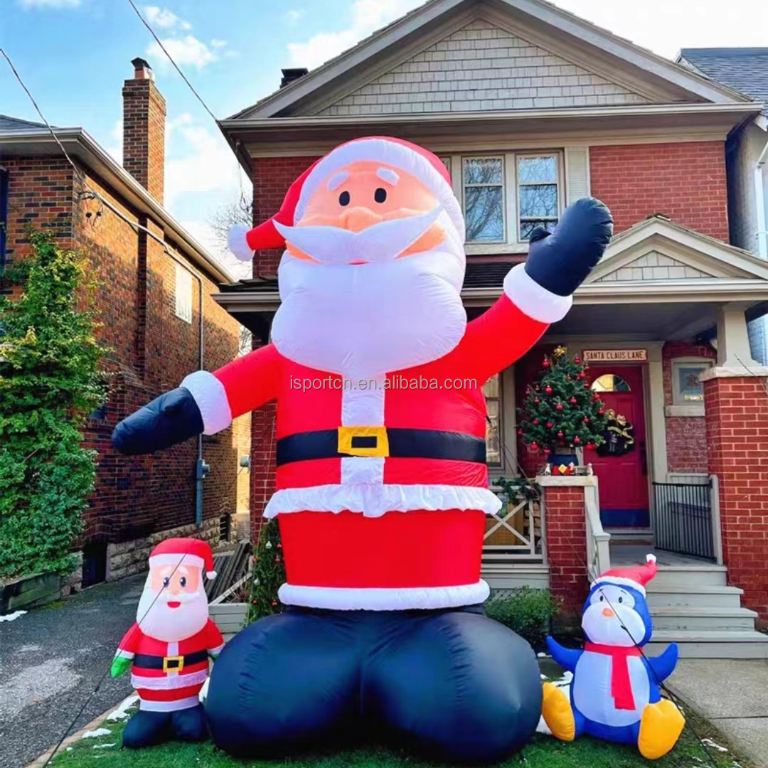 Giant Decoration Christmas event giant inflatable santa claus