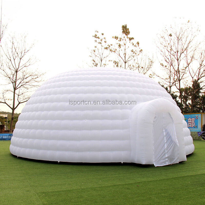 marquee igloo for outdoor event White air beam inflatable igloo dome tent wholesale nightclub inflatable advertising tent