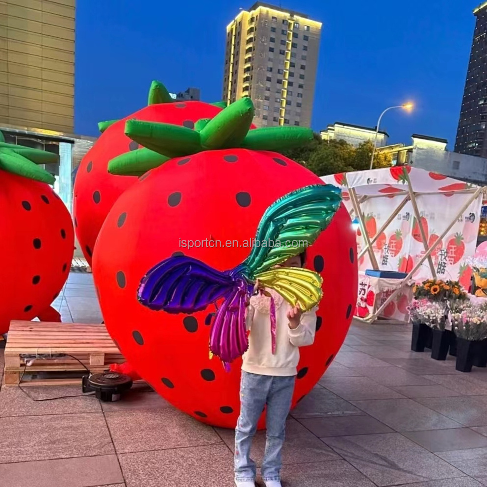 decoration inflatable strawberry balloon strawberry model for promotion