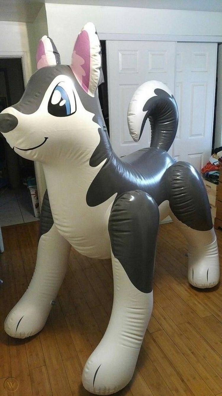 Customized PVC inflatable husky dog /Lovely Inflatable Husky Cartoon Toy /Advertising Promotion Inflatable Standing Husky Dogs