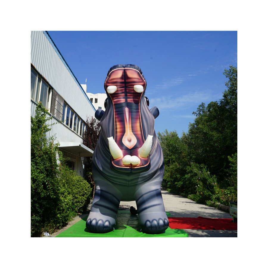 Hot sale giant inflatable hippo for advertising