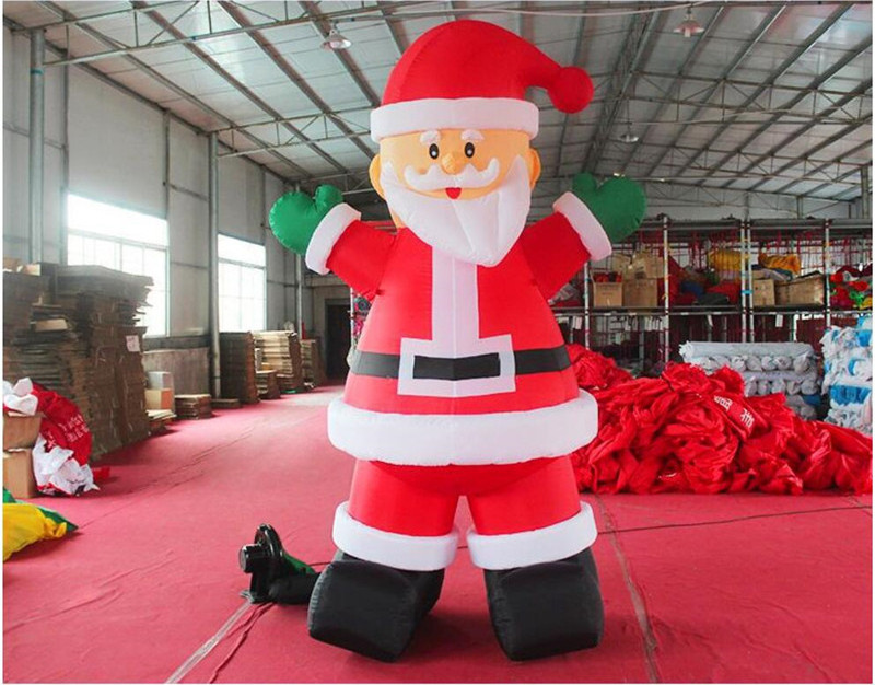 giant inflatable cartoon christmas santa claus