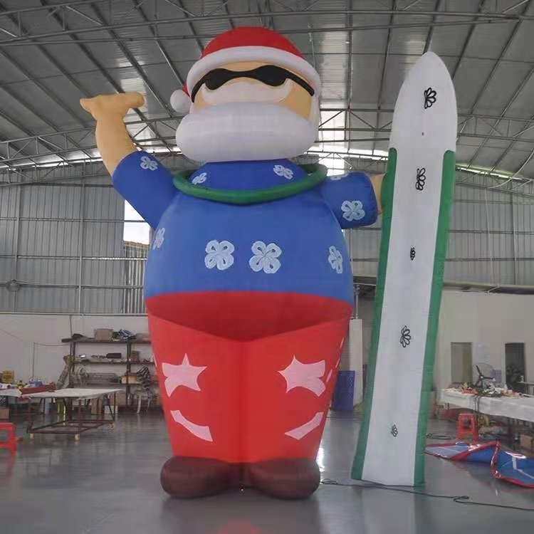 Commercial grade inflables de navidad blow up christmas decoration advertising inflatable mega santa claus