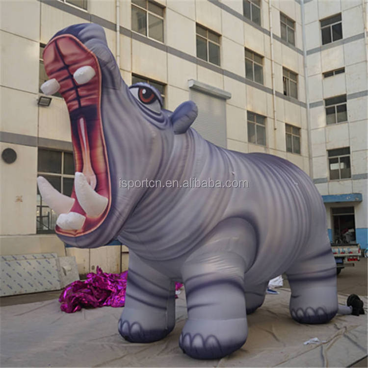 Hot sale giant inflatable hippo for advertising