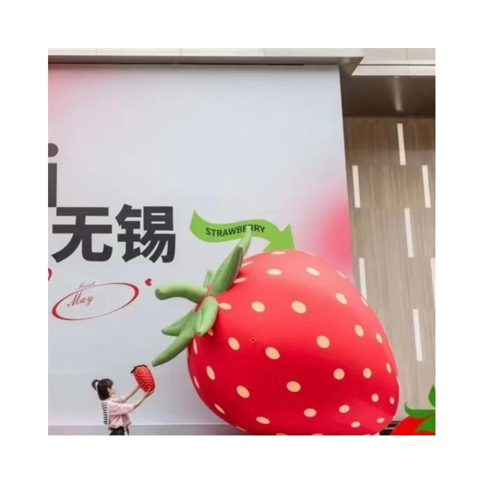 decoration inflatable strawberry balloon strawberry model for promotion