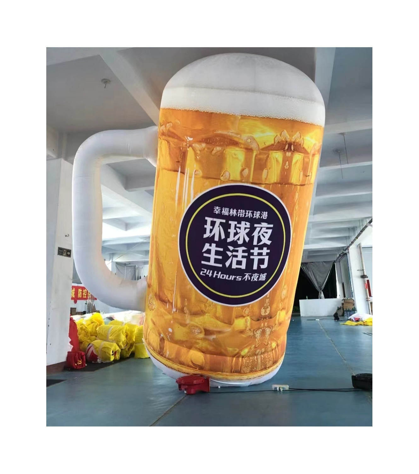 Custom logo giant inflatable beer mug / glass / bottle