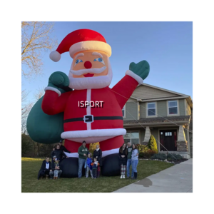 Hot Sale Outdoor Commercial Giant PVC Christmas Advertising Cold Air Inflatable Santa Claus For Decoration