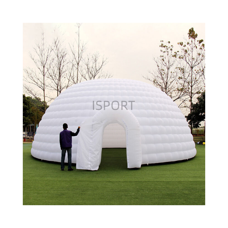 marquee igloo for outdoor event White air beam inflatable igloo dome tent wholesale nightclub inflatable advertising tent