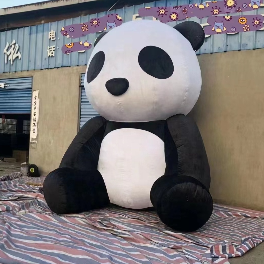 Cheap price Cute Inflatable Panda Cartoon Mascot Balloon for Outdoor Event Advertising