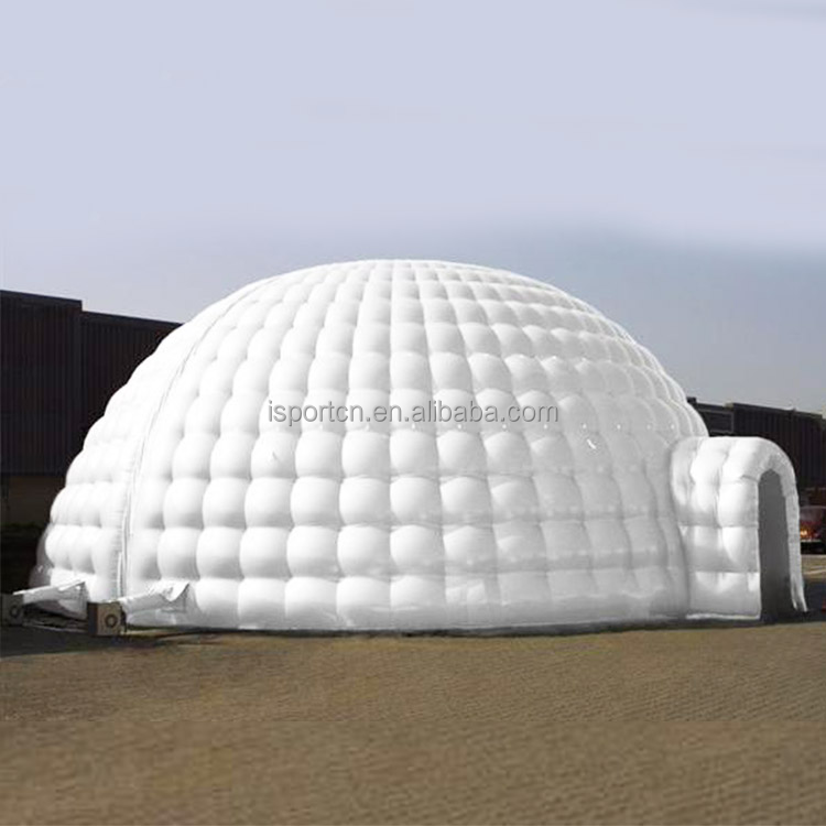 Colorful Lighting Led Tent Dome Inflatable Dome Tent Igloo For Event