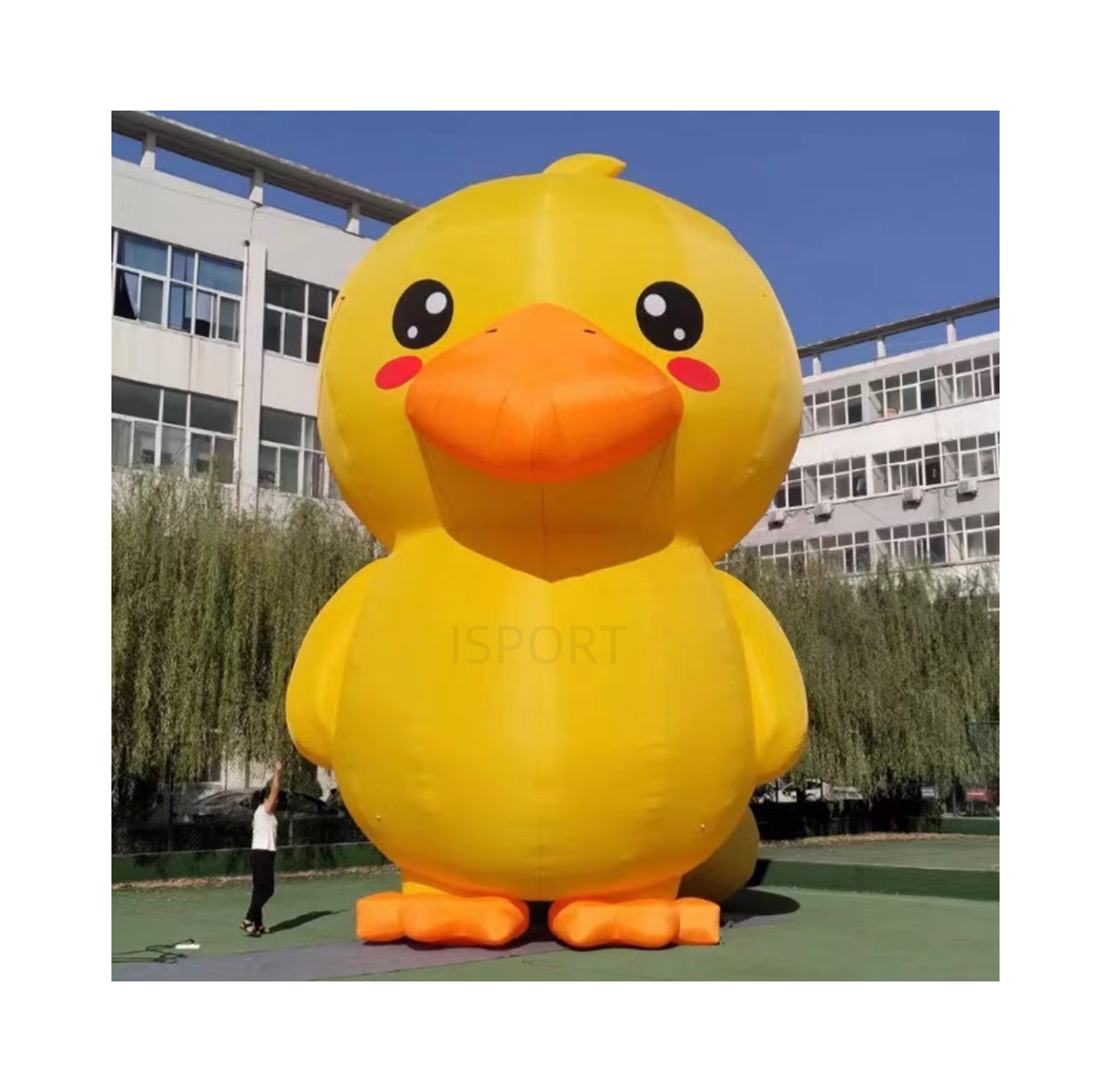 Guangzhou giant inflatable animal duck toy cartoon yellow duck model for commercial rental park amusement advertising attractive