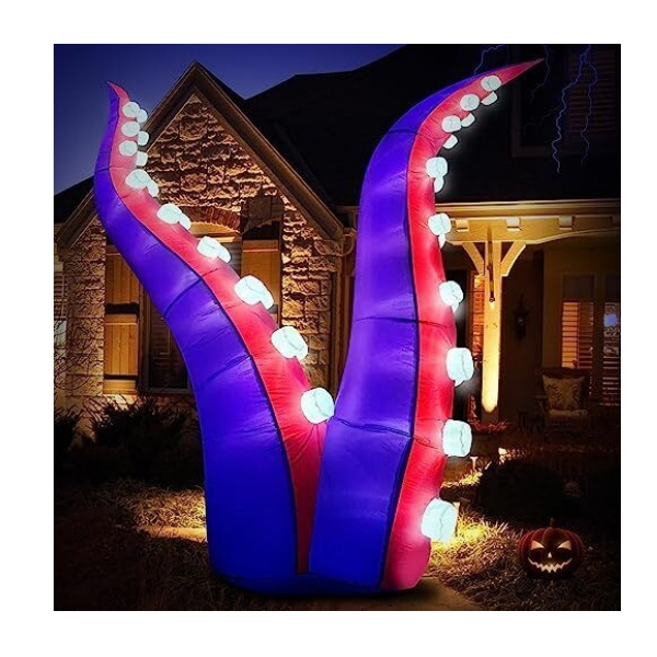 Giant attractive LED inflatable octopus tentacle model for Halloween concert music festival stage decoration model