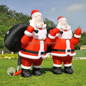 giant inflatable cartoon christmas santa claus