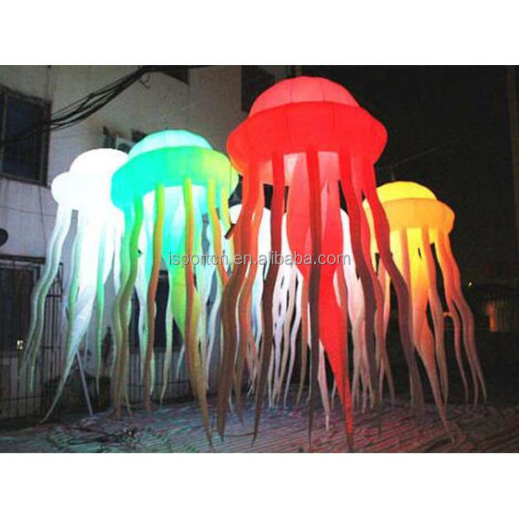 Led light inflatable jellyfish balloon,inflatable jellyfish models ,inflatable jellyfish for stage decoration party