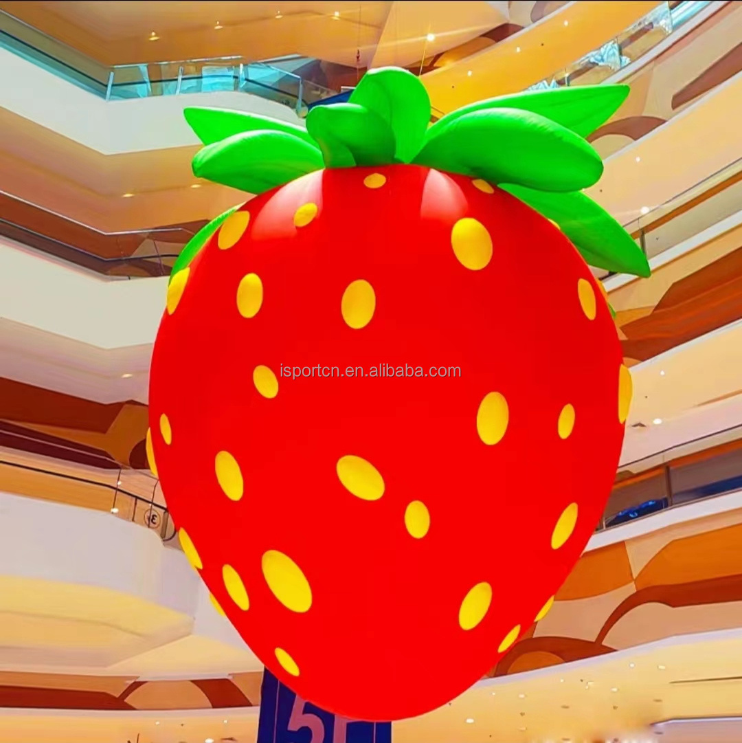 decoration inflatable strawberry balloon strawberry model for promotion