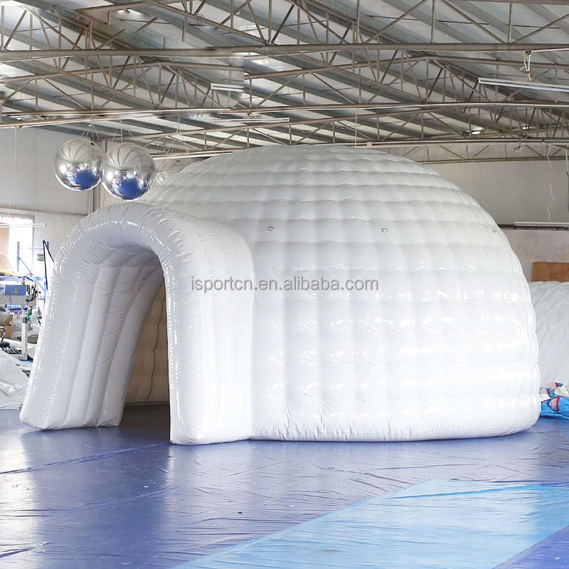 Colorful Lighting Led Tent Dome Inflatable Dome Tent Igloo For Event