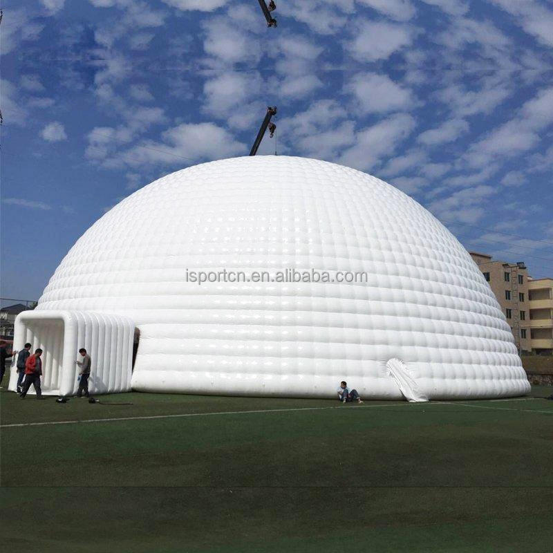 Factory sale high quality outdoor party tent inflatable huge tent with LED lights inflatable dome tent for rental